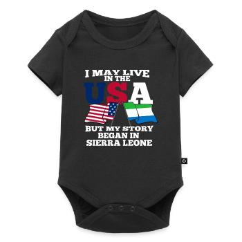 Sierra Leone - Baby Premium short-sleeve bodysuit - black - Front