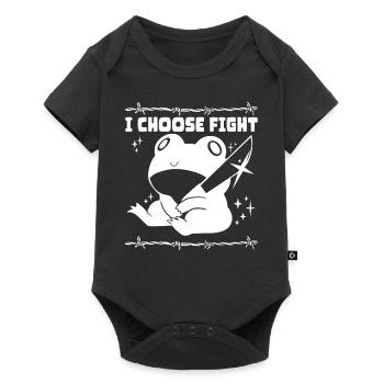 Je choisis le combat - Body à manches courtes Premium Bébé - noir - Devant