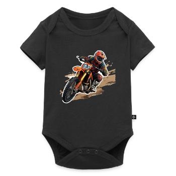 Motocross - Body à manches courtes Premium Bébé - noir - Devant