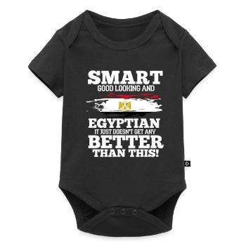 Égypte - Body à manches courtes Premium Bébé - noir - Devant