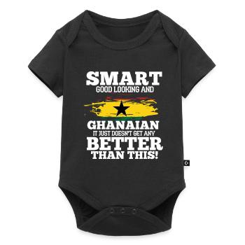 Ghana - Body à manches courtes Premium Bébé - noir - Devant