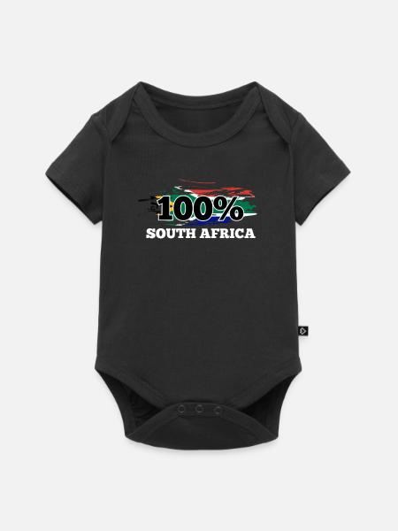 Südafrika - Baby Premium Kurzarmbody - Schwarz