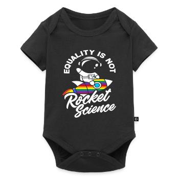 L’égalité LGBTQ n’est pas une science - Body à manches courtes Premium Bébé - noir - Devant