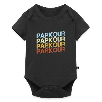 Parkour Retro - Baby Premium short-sleeve bodysuit - black - Front