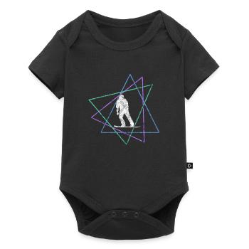 Snowboarding - Baby Premium Kurzarmbody - Schwarz - Vorne