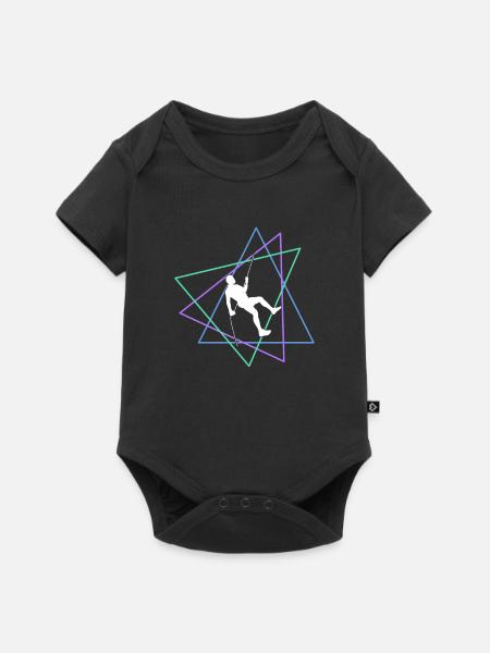Klettern - Baby Premium Kurzarmbody - Schwarz
