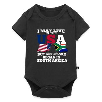 Afrique du Sud - Body à manches courtes Premium Bébé - noir - Devant