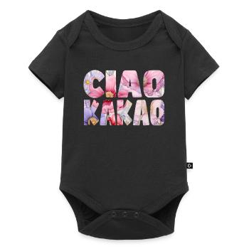 Ciao Cocoa Floral Pattern - Baby Premium short-sleeve bodysuit - black - Front