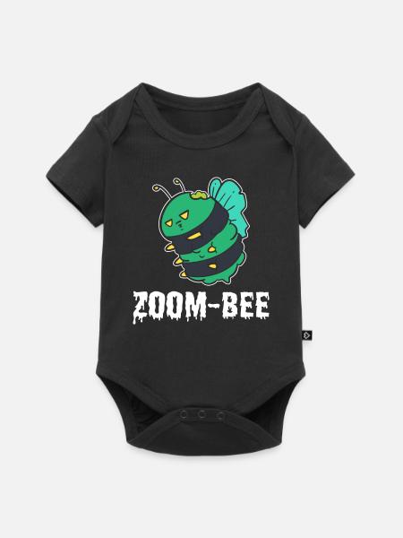 Zoom-bee Bienen Imker - Baby Premium Kurzarmbody - Schwarz