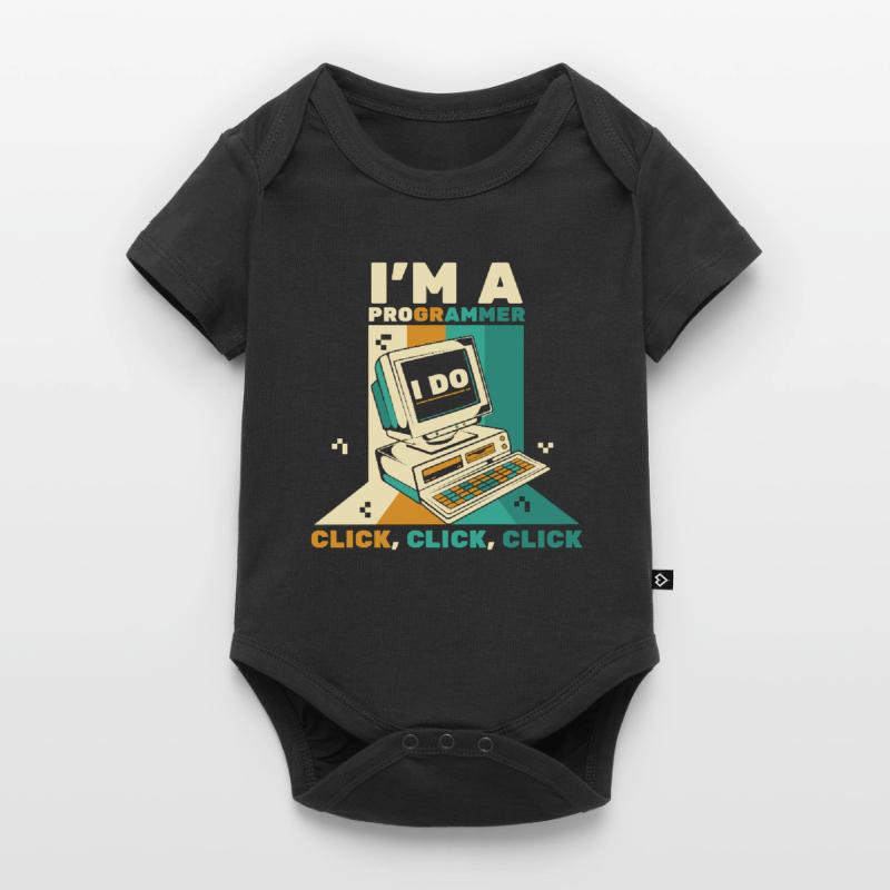 I'm A Programmer Click Software Engineer Coder Baby Premium short-sleeve bodysuit