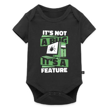 Ce n’est pas un bug, c’est un codeur développeur de fonctionnalités - Body à manches courtes Premium Bébé - noir - Devant