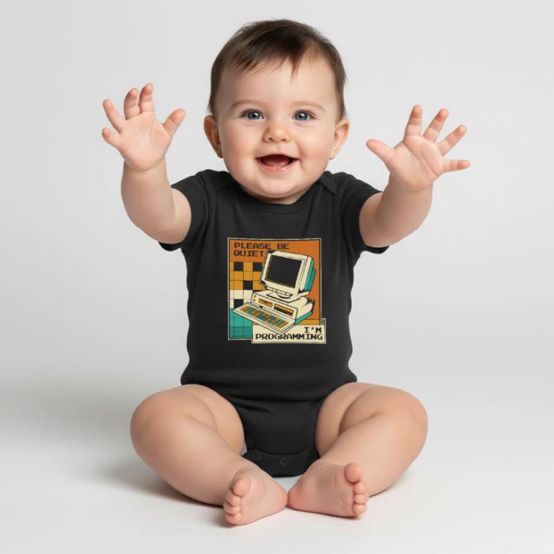 Please Be Quiet Software Engineer Developer Baby Premium short-sleeve bodysuit
