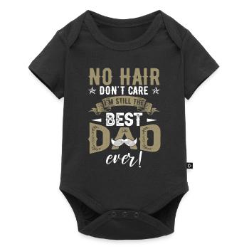 Meilleur père de tous les temps - Body à manches courtes Premium Bébé - noir - Devant