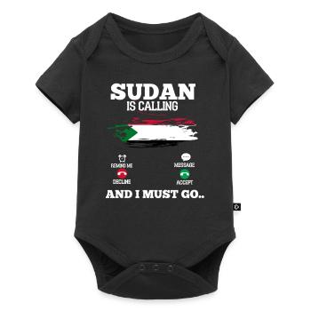 Sudan - Baby Premium short-sleeve bodysuit - black - Front