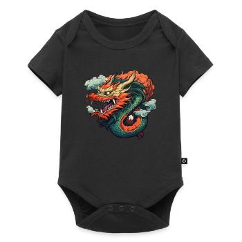 Chinese dragon - Baby Premium short-sleeve bodysuit - black - Front