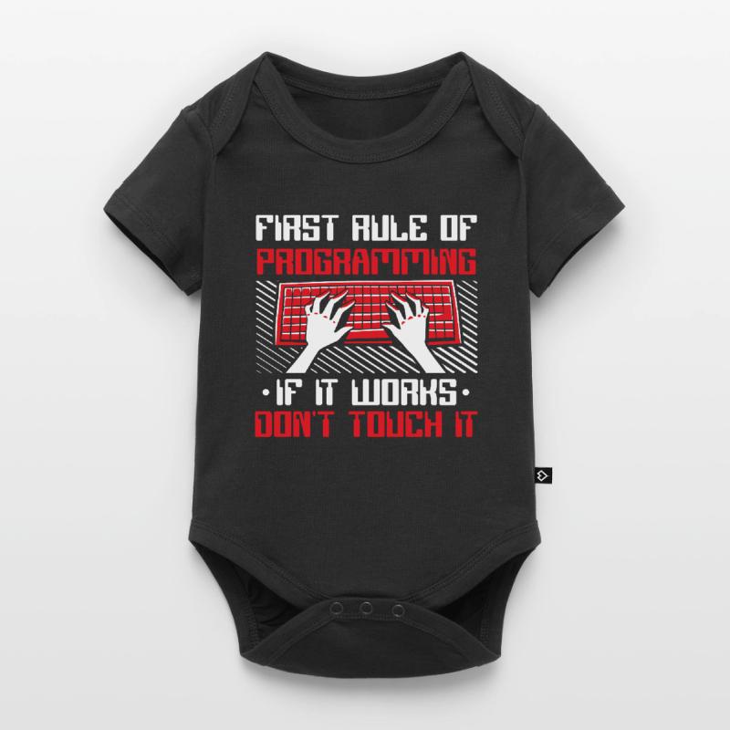 If It Works Don't Touch It Developer Coder Baby Premium short-sleeve bodysuit
