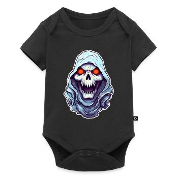 Skull Ghost Halloween - Baby Premium short-sleeve bodysuit - black - Front