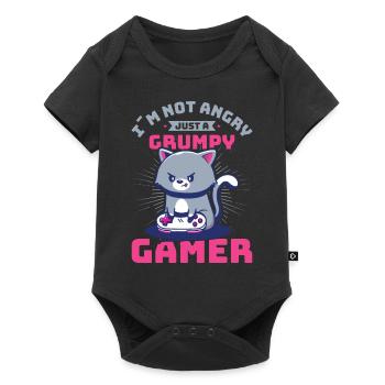 Jeux, Jeux d’argent, Jeux vidéo, Gamer - Body à manches courtes Premium Bébé - noir - Devant