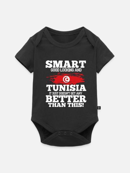 Tunesien - Baby Premium Kurzarmbody - Schwarz