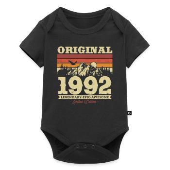 Vintage 1992 Birthday Gift - Baby Premium short-sleeve bodysuit - black - Front