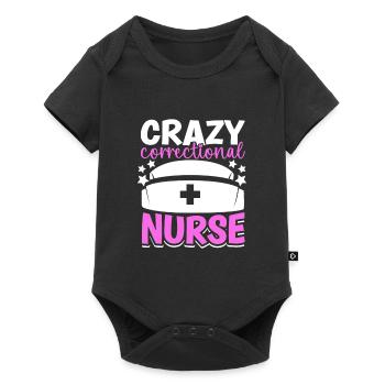 Crazy caregiver in prison - Baby Premium short-sleeve bodysuit - black - Front
