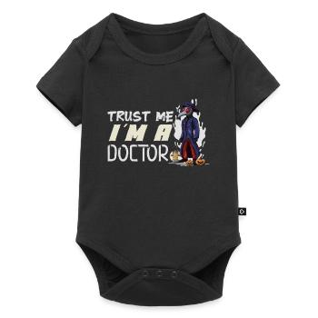 Gruseliger Halloween-horror-seuchendoktor - Baby Premium Kurzarmbody - Schwarz - Vorne