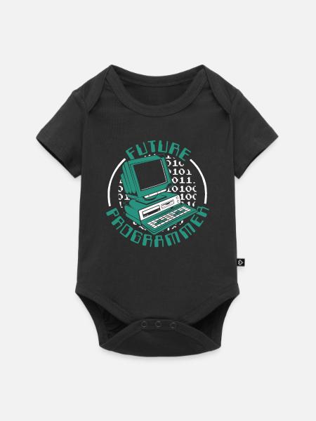 Future Programmer Softwareingenieur Developer - Baby Premium Kurzarmbody - Schwarz