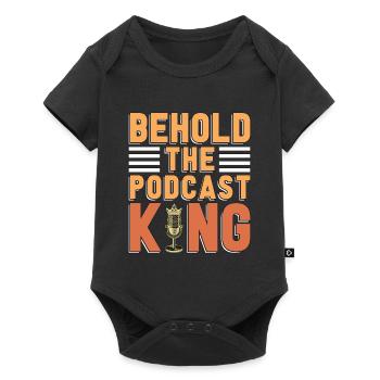 Podcasting Voici l’émission de radio Podcast King - Body à manches courtes Premium Bébé - noir - Devant