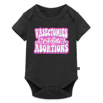 La vasectomie féministe empêche - Body à manches courtes Premium Bébé - noir - Devant