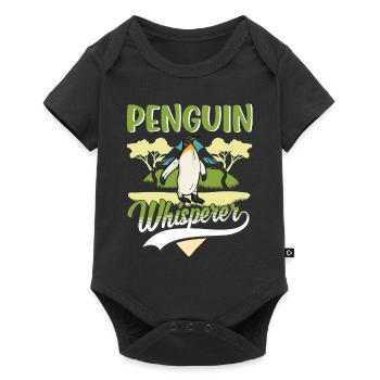 Penguin Whisperer Penguin - Baby Premium short-sleeve bodysuit - black - Front