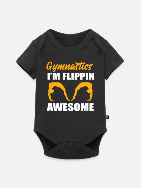 Akrobatische Fähigkeiten Turner - Baby Premium Kurzarmbody - Schwarz