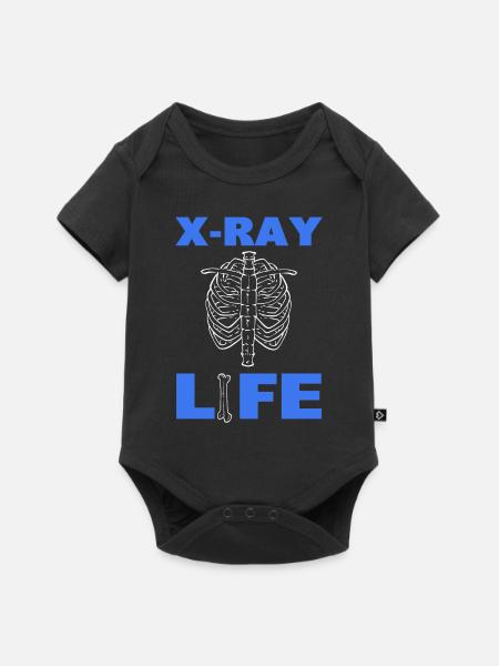 X-ray Life Radiologie -Techniker - Baby Premium Kurzarmbody - Schwarz