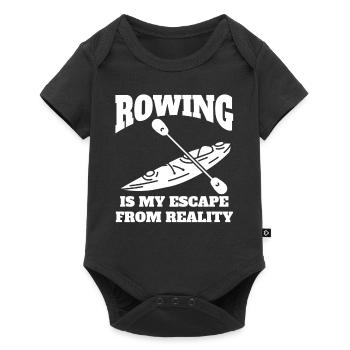 Club d’aviron Équipe d’aviron Aviron Aviron - Body à manches courtes Premium Bébé - noir - Devant