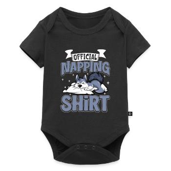 Official Sleep Shirt Wolf - Baby Premium short-sleeve bodysuit - black - Front