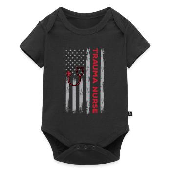 Trauma Nurse America - Baby Premium short-sleeve bodysuit - black - Front