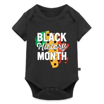 Mois de l’histoire des Noirs Histoire des Noirs - Body à manches courtes Premium Bébé - noir - Devant