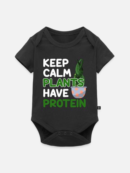 Vegan Veganismus - Baby Premium Kurzarmbody - Schwarz