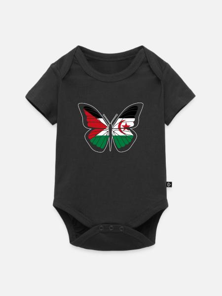 Sáhara Occidental - Body de manga corta para bebés Premium  - negro