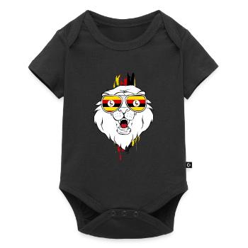 Uganda - Baby Premium short-sleeve bodysuit - black - Front
