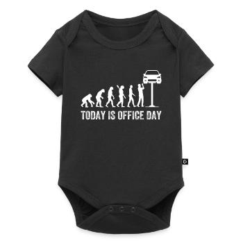 Auto Mechanic - Today Is Office Day - Funny Mechan - Baby Premium short-sleeve bodysuit - black - Front