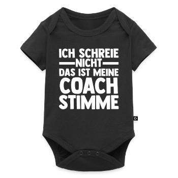 Mannschaft Trainer Und Coach - Baby Premium Kurzarmbody - Schwarz - Vorne