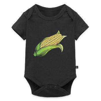 Corn on the cob corn - Baby Premium short-sleeve bodysuit - black - Front