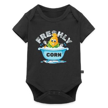 Freshly Corn Mais - Baby Premium short-sleeve bodysuit - black - Front