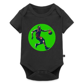 BASKETBALL forever! - Baby Premium short-sleeve bodysuit - black - Front