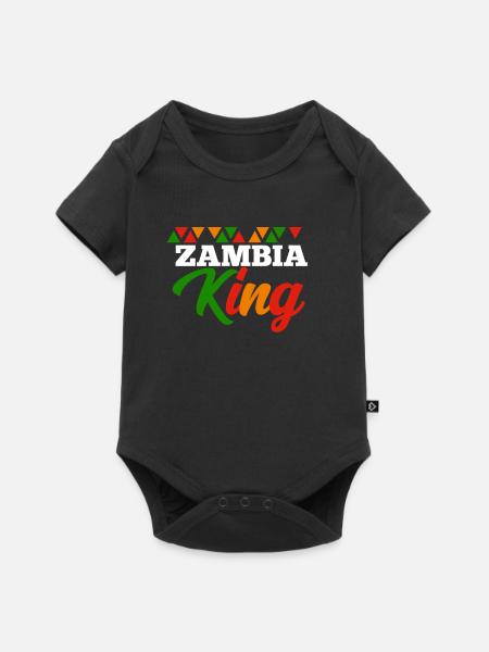 Sambia - Baby Premium Kurzarmbody - Schwarz