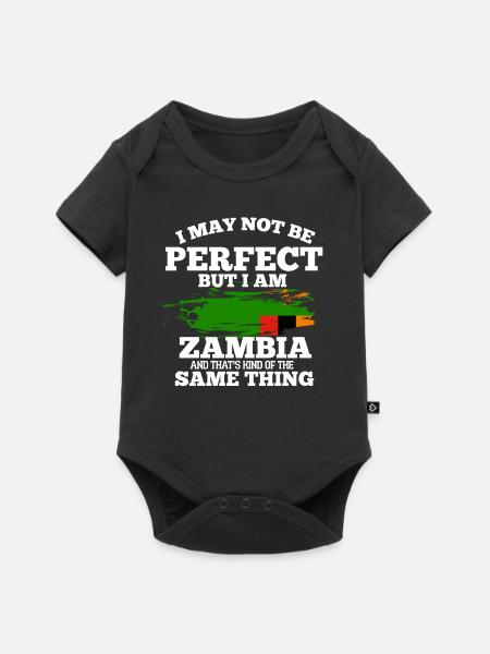 Sambia - Baby Premium Kurzarmbody - Schwarz