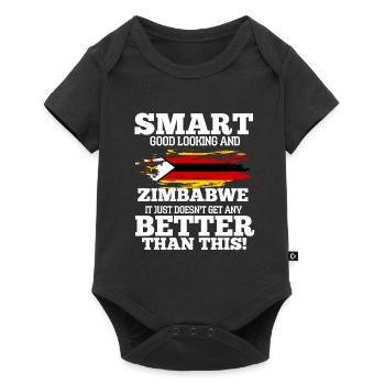 Zimbabwe - Body à manches courtes Premium Bébé - noir - Devant