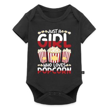 Cinema Snack Girl Gift Movie Popcorn - Baby Premium short-sleeve bodysuit - black - Front