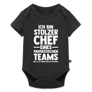 Arbeit Kollegen Büro Teamleiter Führungskraft Chef - Baby Premium Kurzarmbody - Schwarz - Vorne