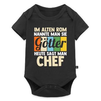 Arbeit Kollegen Büro Teamleiter Führungskraft Chef - Baby Premium Kurzarmbody - Schwarz - Vorne